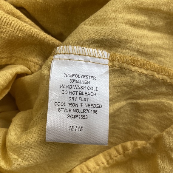 Pink Lily Mustard Yellow Romper - Picture 5 of 7